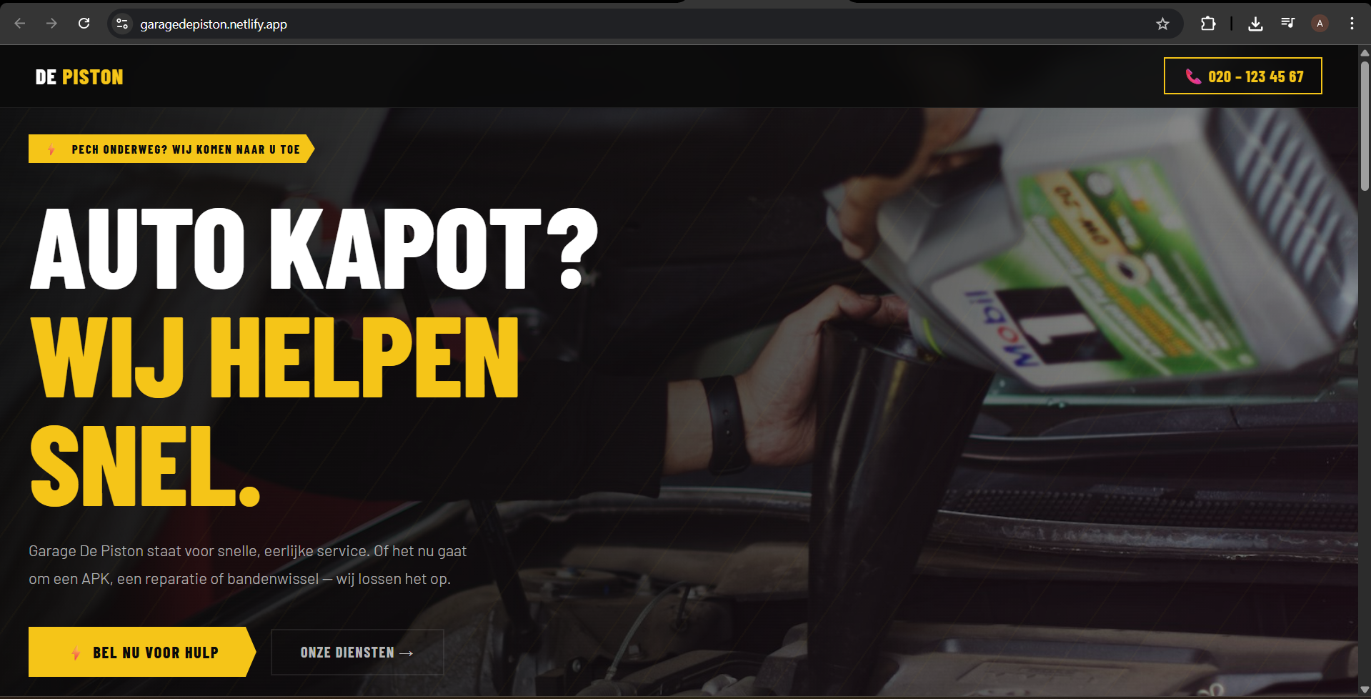 Garage De Piston – Website Template