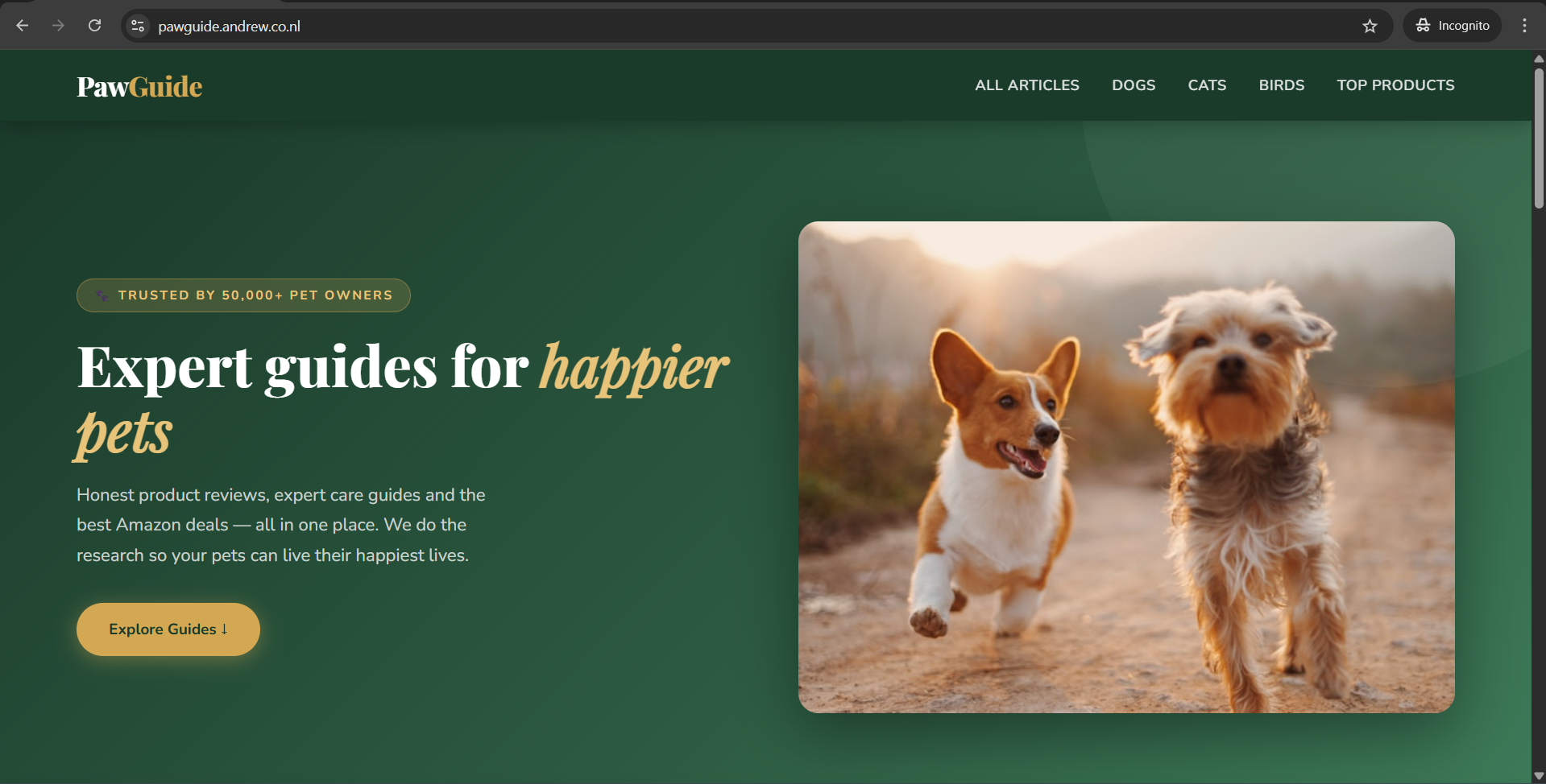 PawGuide — Pet Care Guides & Amazon Deals