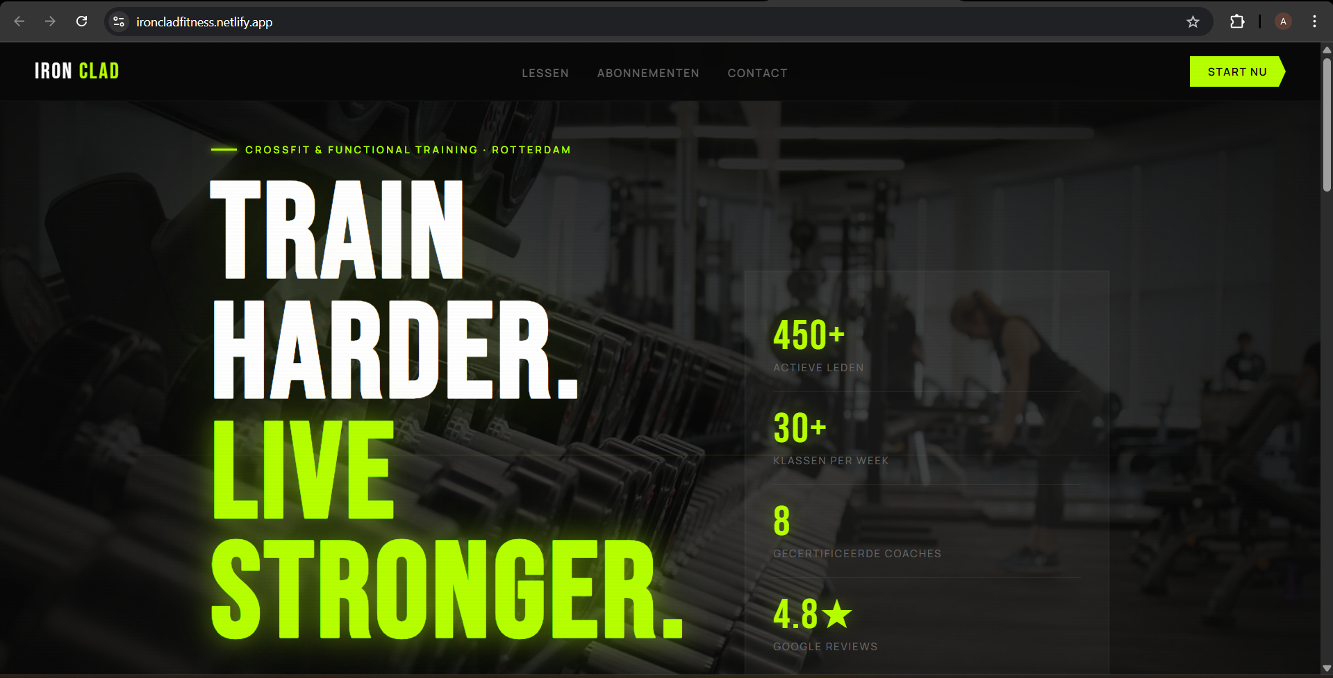 Ironclad Fitness – Website Template